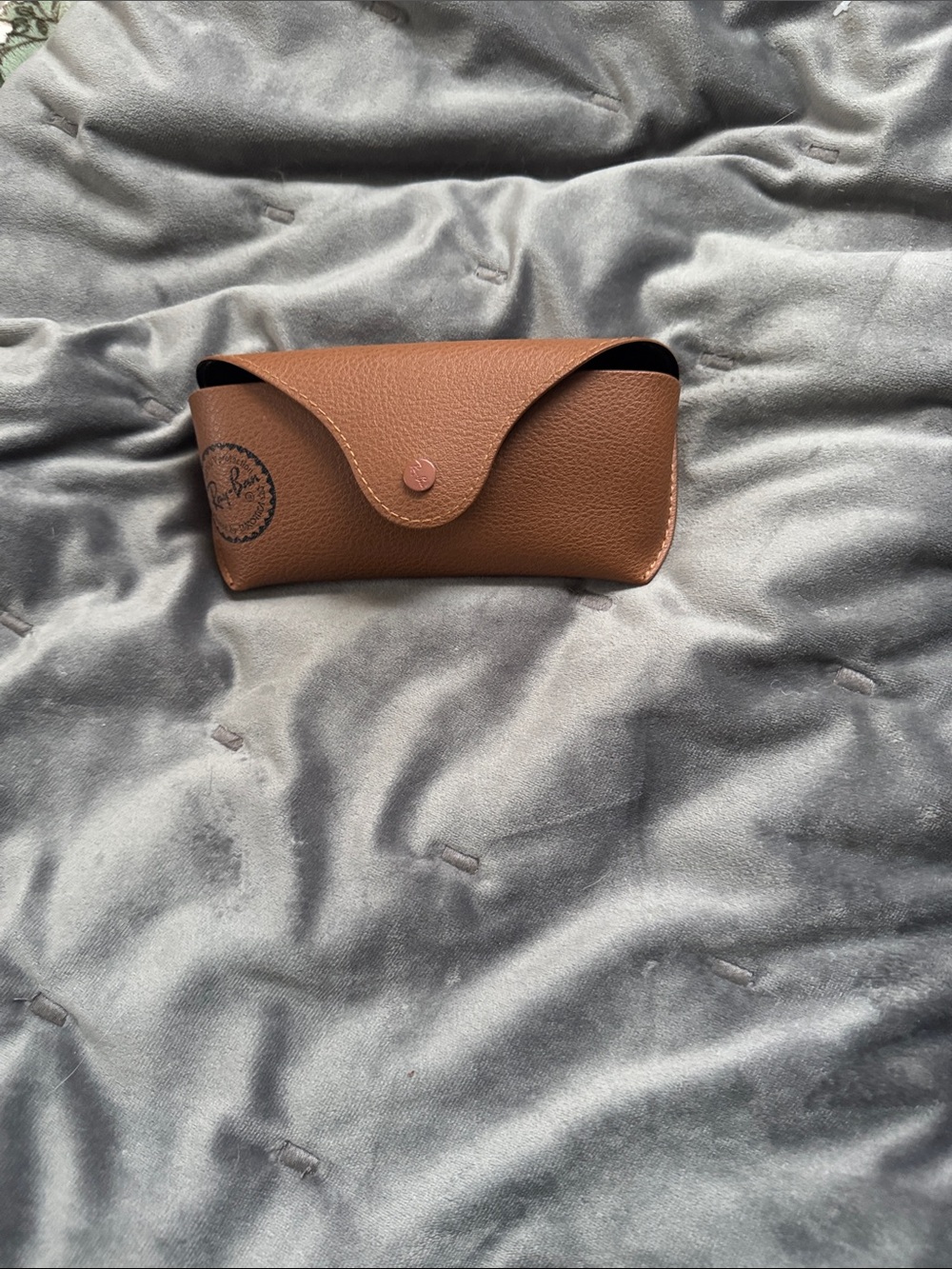 Ray-Ban Brown Leather Sunglasses Case